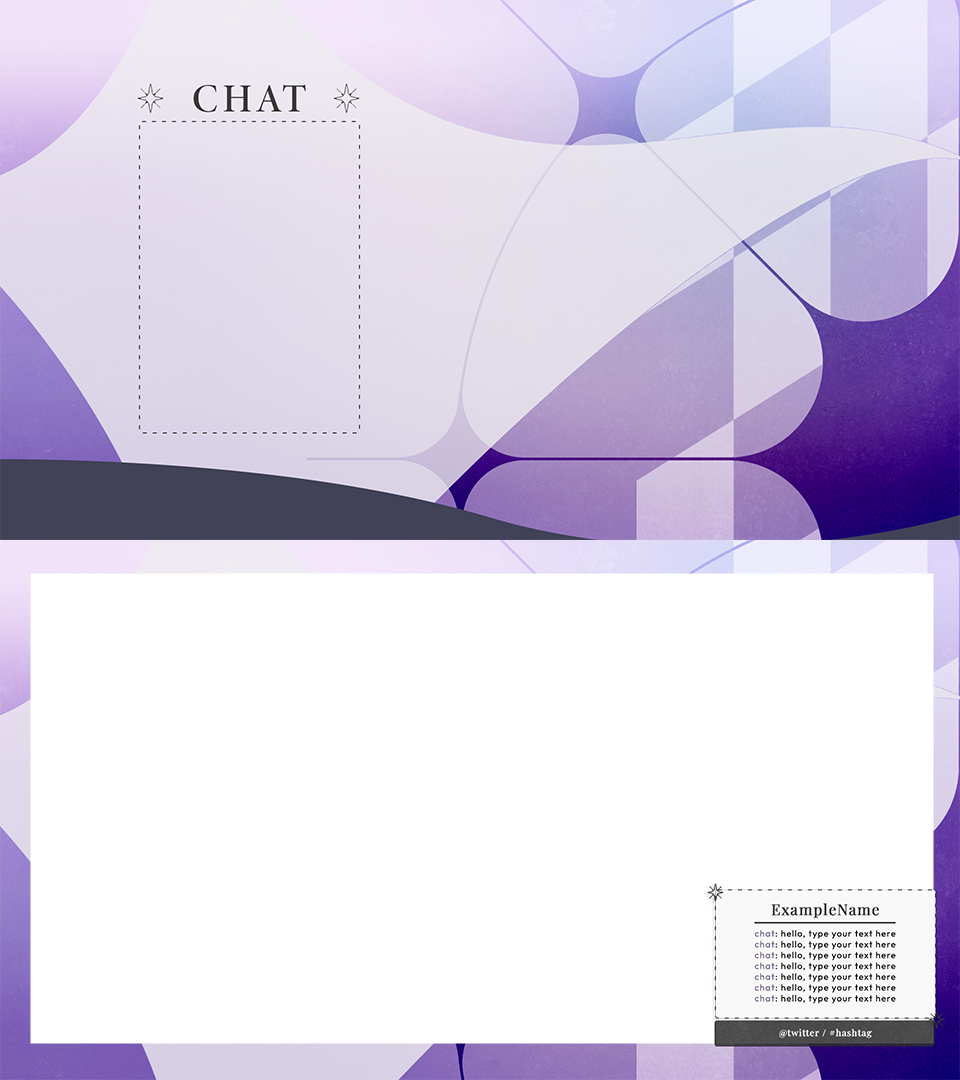 vtuber stream overlay chatting screen
